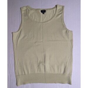 Talbots Medium Pima Cotton Sleeveless Light Green Women’s Shirt